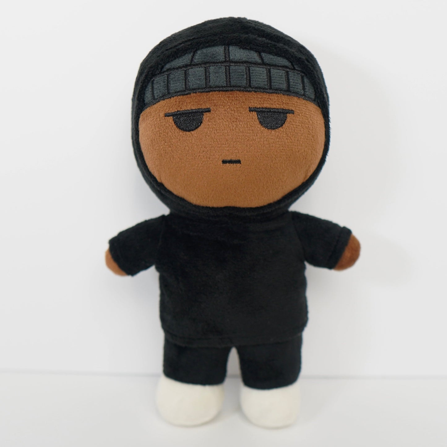 SMALL HUSH PLUSH 9.5in  (Black Hoodie)